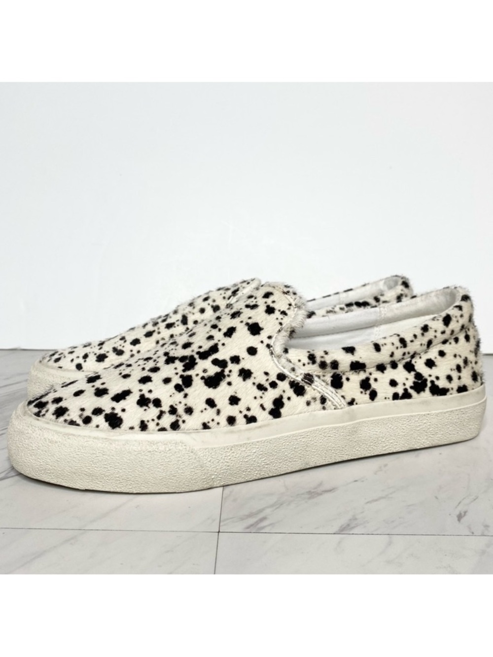 Madewell Sidewalk Slip On Spatter Painted Calf Hair Slip On 8M